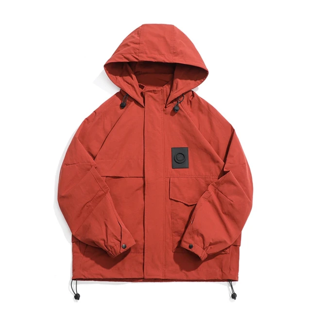 衝鋒衣男 3色 M-2XL 春秋季2023新款潮牌連帽外套 情侶款港風潮流百搭休閒夾克上衣-潮男服飾 歷史價格詳細信息