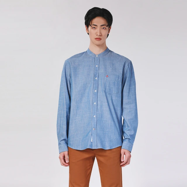 【JOHN HENRY】領雙色條紋草寫刺繡POLO衫-灰色 歷史價格詳細信息