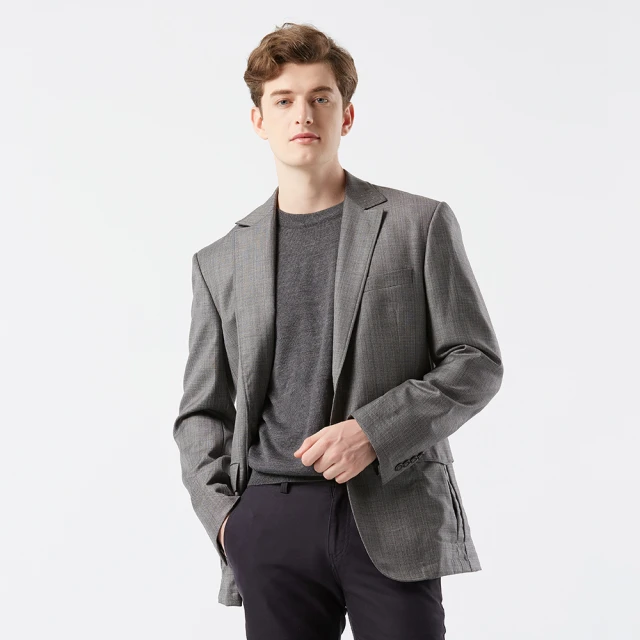 【ROBERTA諾貝達】 義大利原裝進口 時髦大方 羊毛單層式夾克HOC51-98深灰 歷史價格詳細信息