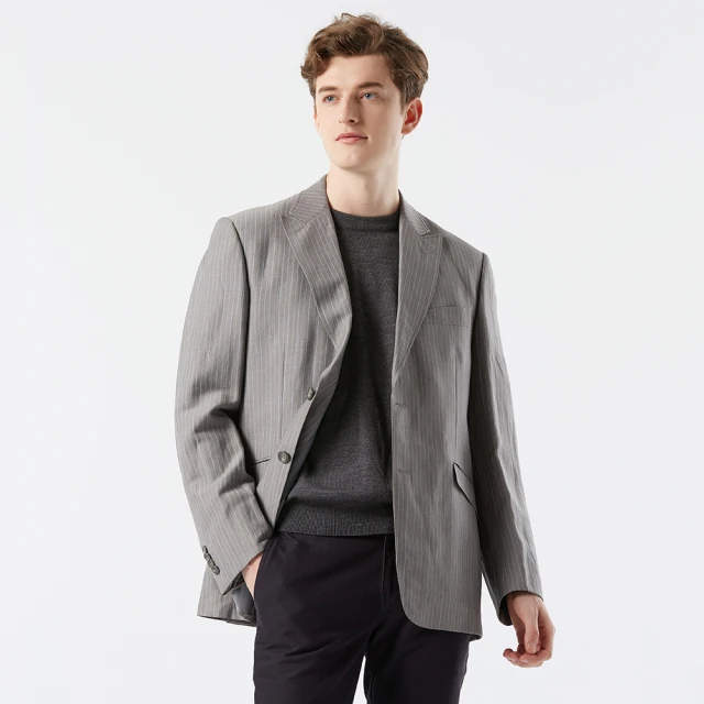 【ROBERTA諾貝達】 義大利原裝進口 時髦大方 羊毛單層式夾克HOC51-98深灰 歷史價格詳細信息