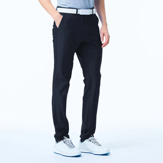 【KING GOLF】速達-網路獨賣款-男款立體剪裁修身彈性休閒長褲/高爾夫球褲(丈青) 歷史價格詳細信息