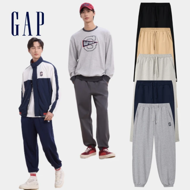 Gap 男裝 Logo束口抽繩褲 碳素軟磨系列-海軍藍(816854) 歷史價格詳細信息