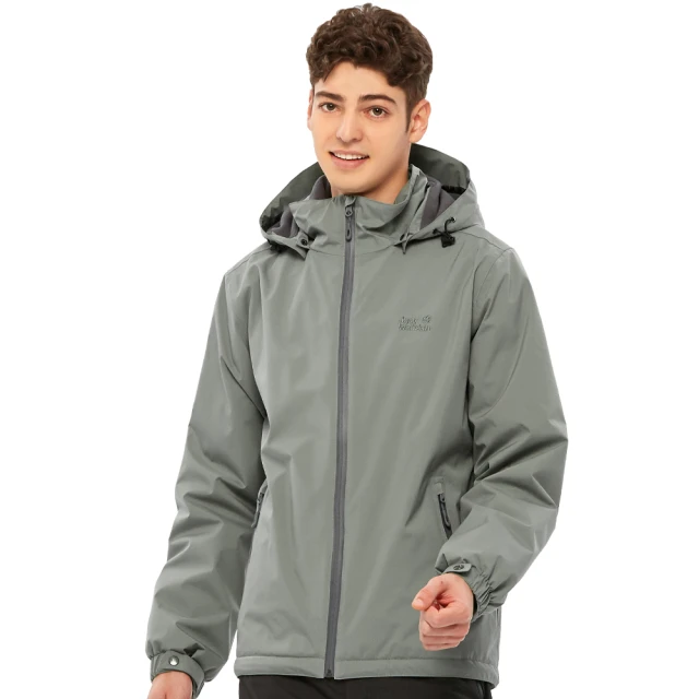 【Jack Wolfskin 飛狼 】男 輕量可摺收連帽狼爪印花外套 抗UV防曬遮『淺灰』 歷史價格詳細信息