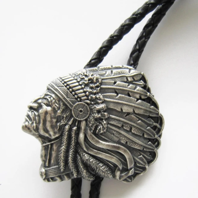 【米蘭精品】雙12 Bolo tie波洛領帶(鍍古銀牛頭造型美式領帶男配件74gx39) 歷史價格詳細信息