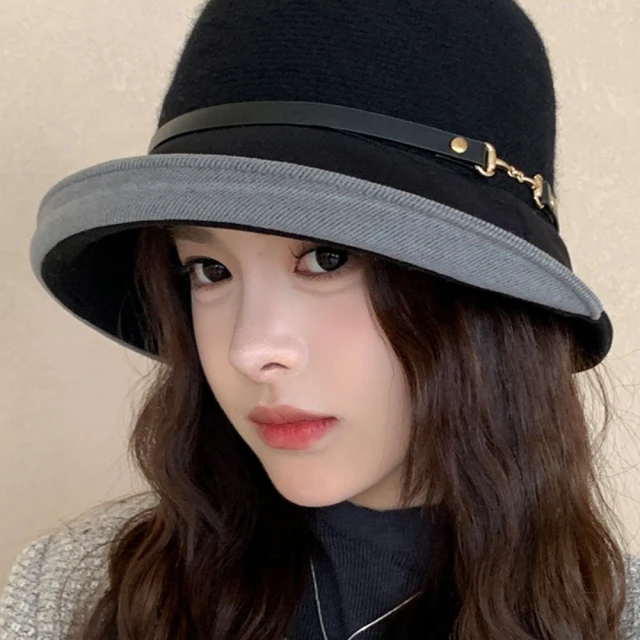 漁夫帽女米色百搭韓版潮遮臉帽子日系毛邊夏季波浪邊遮陽防曬盆帽 歷史價格詳細信息