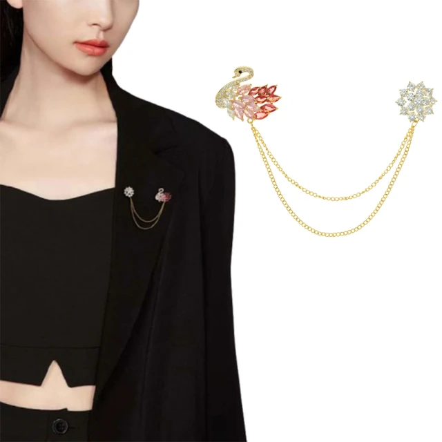 【Angel】天鵝湖歐美胸針別針兩用(男女皆可用) 歷史價格詳細信息