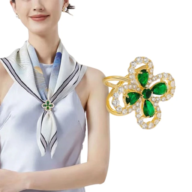 綠色四葉草胸針設計感個性西裝配飾別針固定衣服百搭毛衣胸花5117【爆款】~定價,請咨詢yo 歷史價格詳細信息