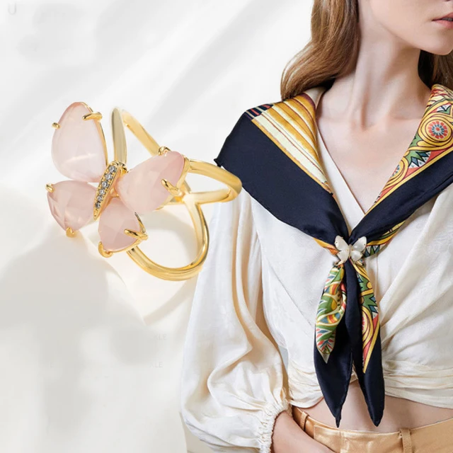 【Angel】粉蝶戀貓眼石歐美胸針別針兩用 歷史價格詳細信息