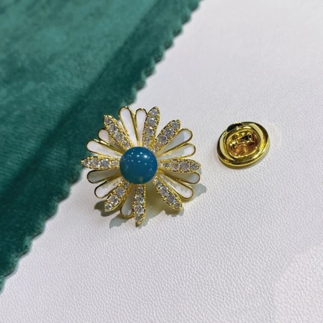 小雛菊胸針可愛日系菊花安全別針固定衣服胸花配飾3359【爆款】~定價,請咨詢yo 歷史價格詳細信息