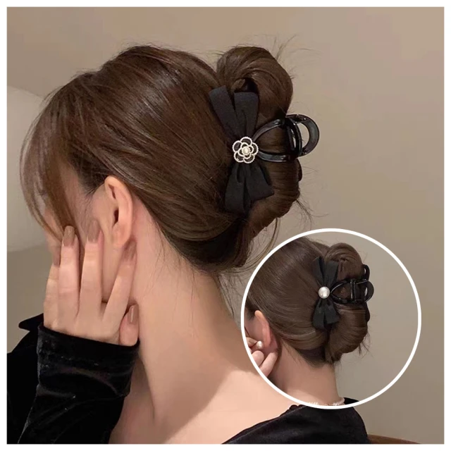 【HaNA 梨花】韓國山茶花向妳傾訴．山茶花珍珠雙面抓夾(抓夾 韓國髮夾 鯊魚夾) 歷史價格詳細信息