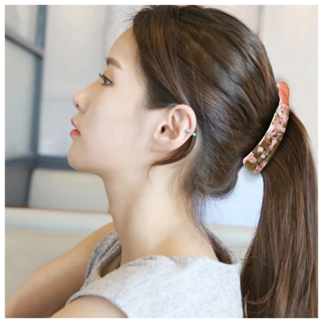 【HaNA 梨花】韓國山茶花向妳傾訴．山茶花珍珠雙面抓夾(抓夾 韓國髮夾 鯊魚夾) 歷史價格詳細信息