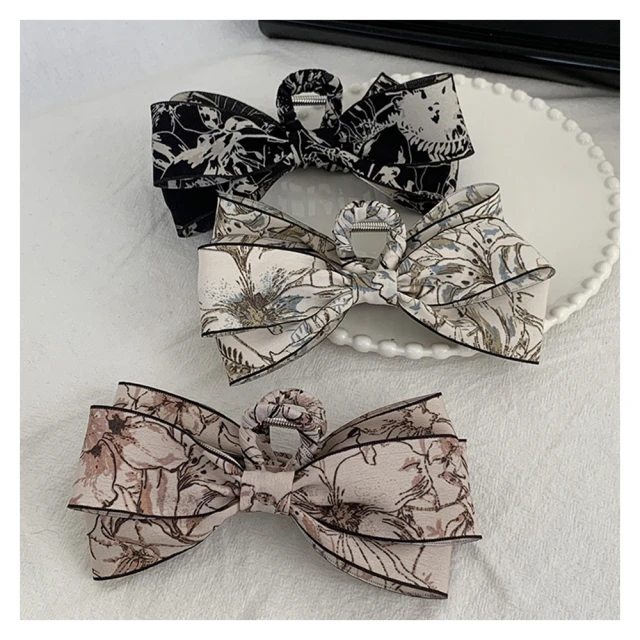 蝴蝶結抓夾 髮夾韓國 馬尾夾 蝴蝶結香蕉夾 布藝髮夾 蝴蝶結髮夾 氣質髮夾 扣扣夾 鯊魚夾 韓系頭飾 日韓髮飾 蒂亞奈絲 歷史價格詳細信息