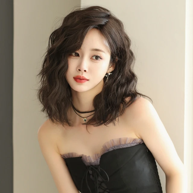 假髮女短髮短捲髮羊毛卷假髮套女真發蓬鬆自然修臉真人髮絲全頭套 歷史價格詳細信息