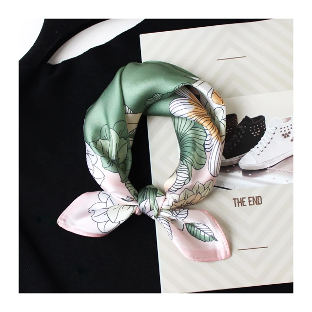 【Jun Jun】蠶絲小方巾 絲巾 領巾 53x53cm(黑貓) 歷史價格詳細信息