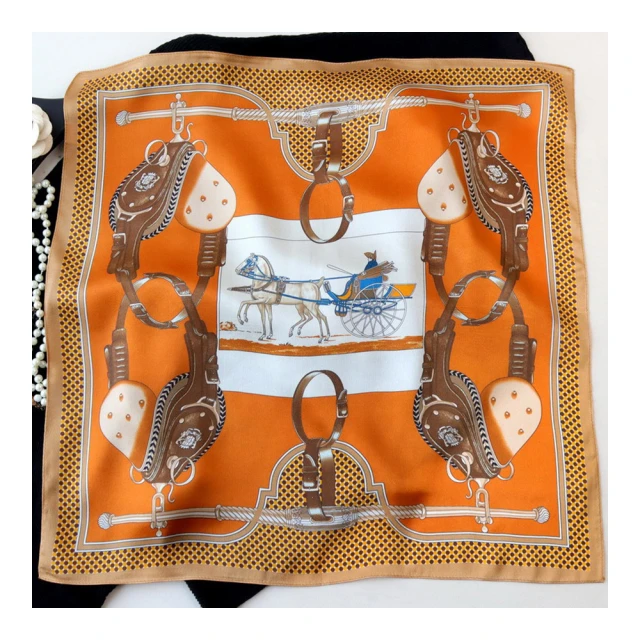 【Jun Jun】蠶絲小方巾 絲巾 領巾 53x53cm(黑貓) 歷史價格詳細信息