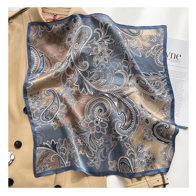 【Jun Jun】蠶絲小方巾 絲巾 領巾 53x53cm(黑貓) 歷史價格詳細信息