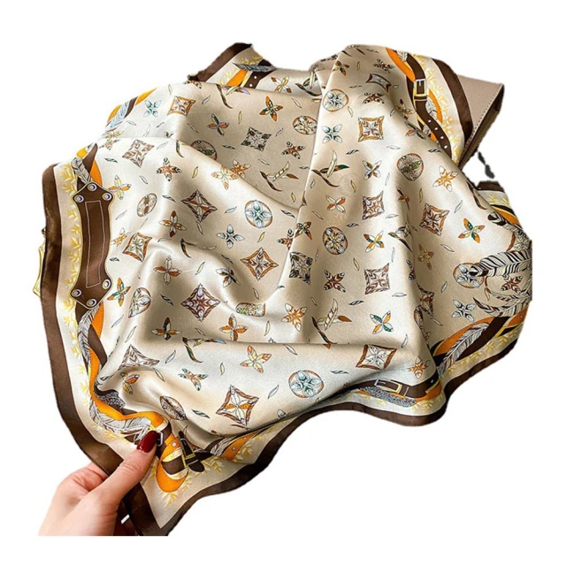 【Jun Jun】蠶絲方巾 絲巾 領巾 65x65cm(佩斯利  2色選) 歷史價格詳細信息