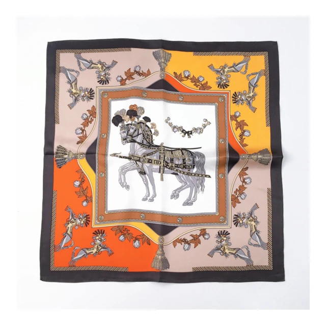 【Jun Jun】蠶絲小方巾 絲巾 領巾 53x53cm(黑貓) 歷史價格詳細信息