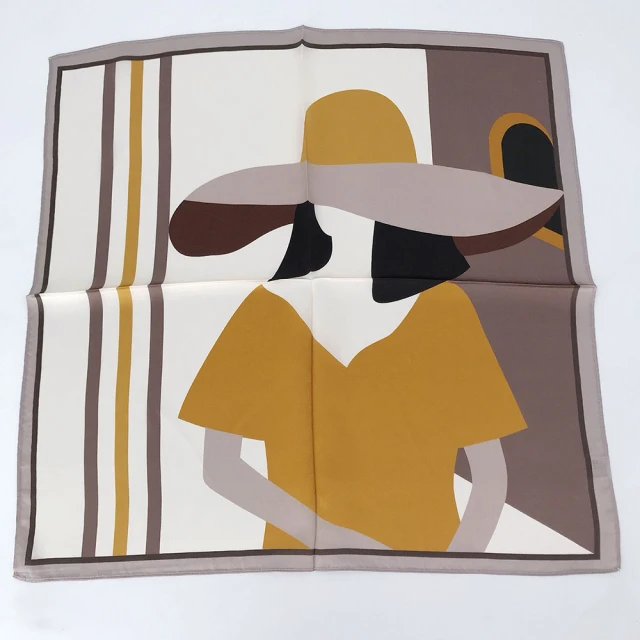 【Jun Jun】蠶絲小方巾 絲巾 領巾 53x53cm(黑貓) 歷史價格詳細信息