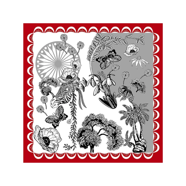 【Jun Jun】蠶絲小方巾 絲巾 領巾 53x53cm(黑貓) 歷史價格詳細信息