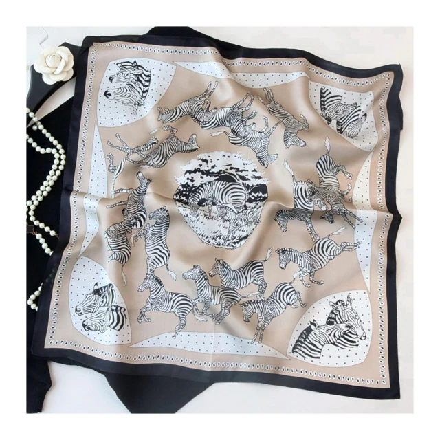 【Jun Jun】蠶絲小方巾 絲巾 領巾 53x53cm(黑貓) 歷史價格詳細信息