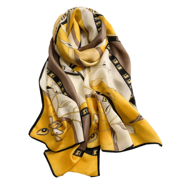 【I.Dear】蠶絲羊毛混紡立體刺繡小雛菊長絲巾披肩(5色) 歷史價格詳細信息