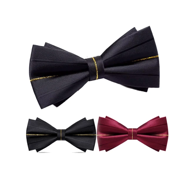 【拉福】兒童領結糾糾點點小紳士專用領結(黑銀絲點點) 歷史價格詳細信息