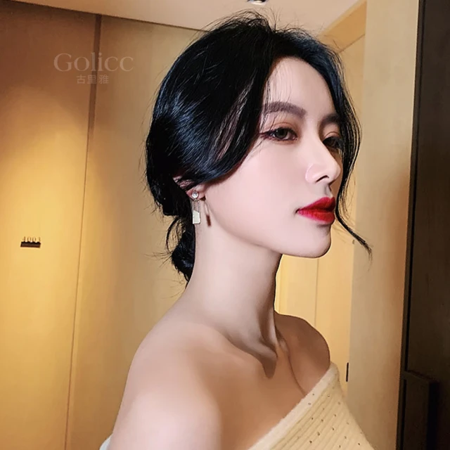 【Golicc】耳環 法式 酒紅色(聖誕節 飾品 耳飾 耳墜 禮物 滿額贈) 歷史價格詳細信息