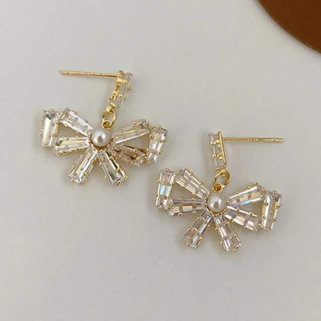 【NDM 南大門】蝴蝶結  耳針穿式耳環耳釘耳骨環 耳飾925銀針(1對入) 歷史價格詳細信息