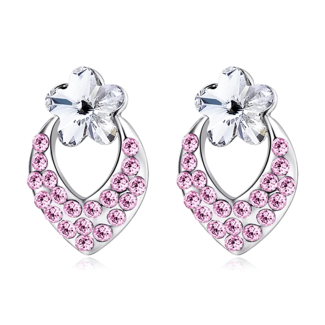 【新品】施華洛世奇元素 GEMA 耳環 女 氣質 高級感 花朵造型禮物 歷史價格詳細信息