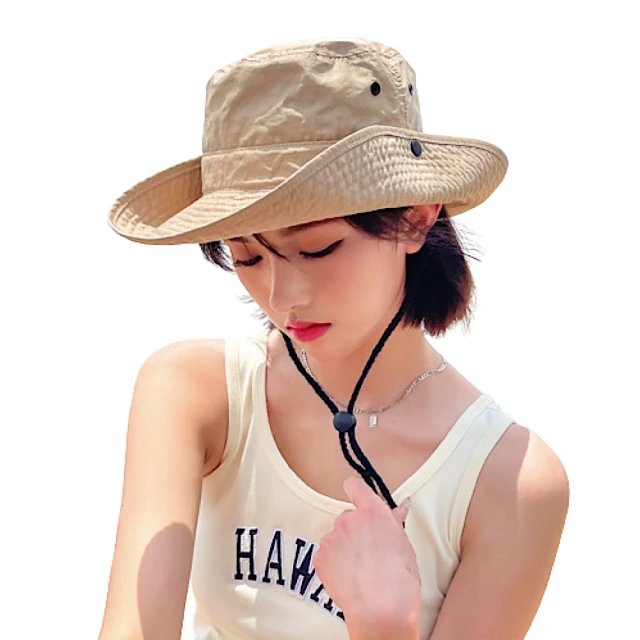 日系大帽檐魚夫帽 遮陽帽（速出貨） 防晒帽子女夏天 簡約休閒 可折叠盆帽棉布帽  露天市集  全台最大的網路購物市集 歷史價格詳細信息