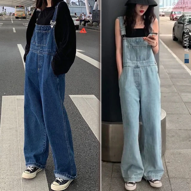 大碼裝牛仔背帶褲寬鬆男士牛仔布吊帶連褲撕裂牛仔褲流行吊帶 歷史價格詳細信息