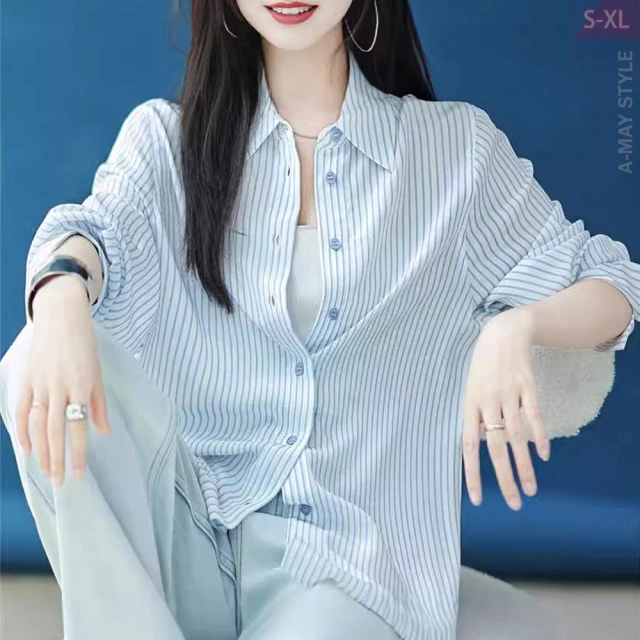 【Amay Style 艾美時尚】上衣 中大尺碼女裝 防曬 中長版韓系設計慵懶風顯瘦長袖襯衫。S-2XL(4色.預購) 歷史價格詳細信息
