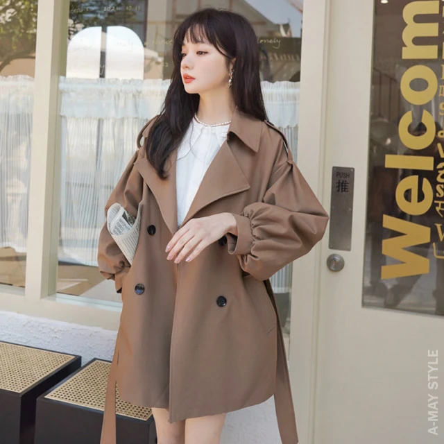 【Amay Style 艾美時尚】秋新品 中大尺碼女裝 上衣 復古皺褶設計感寬鬆慵懶七分袖襯衫。S-XL(2色.預購) 歷史價格詳細信息