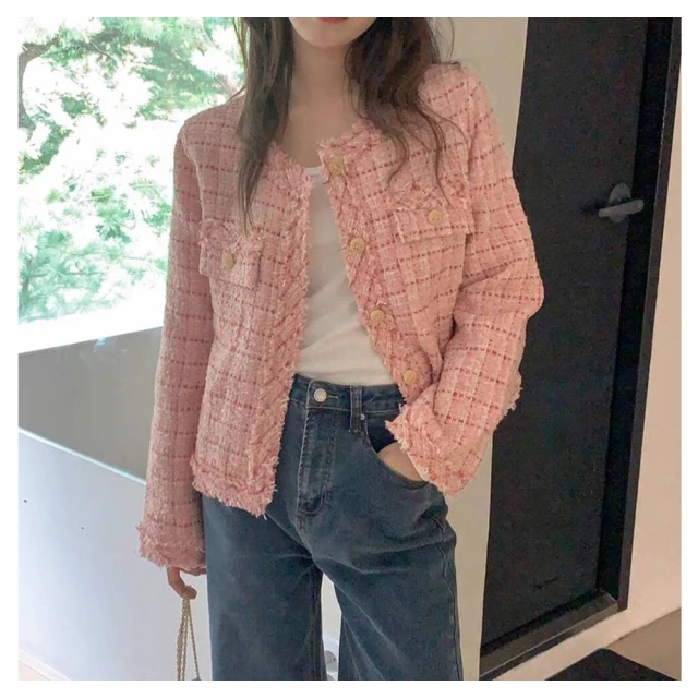 【BBHONEY】氣質小香風百搭休閒西裝外套(網美必備款) 歷史價格詳細信息