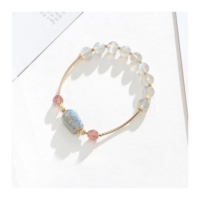 【my stere 我的時尚秘境】新款現貨-草莓晶貔貅招財旺桃花手環(招桃花旺財運   精巧手鐲設計) 歷史價格詳細信息