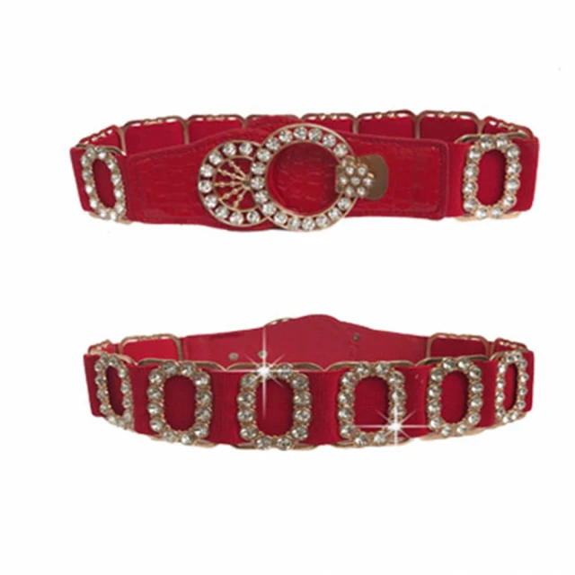 【Jpqueen】彈力珍珠花漾寬版時尚腰帶(4色尺寸可選) 歷史價格詳細信息