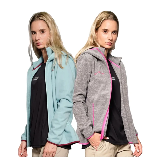 【戶外趣】女款極輕量透氣舒適伸縮調節連帽口袋防曬外套(C1133 玫紅拼藍) 歷史價格詳細信息