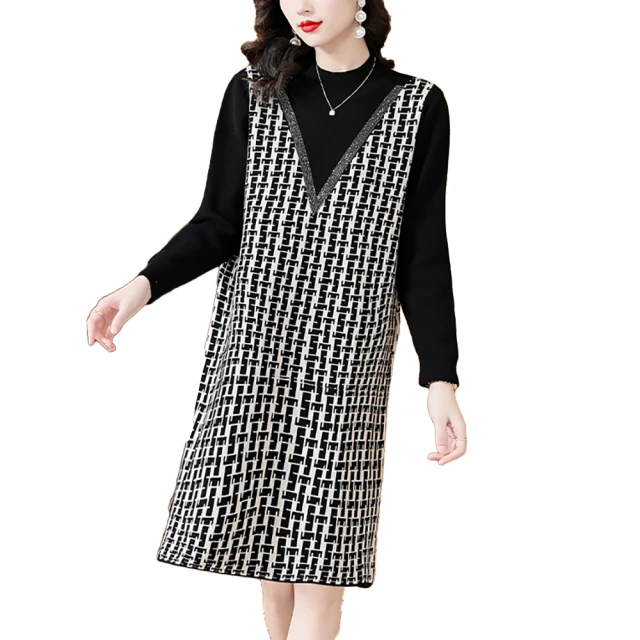 【Jisen】氣質系蕾絲拼接針織上衣(M-XL) 歷史價格詳細信息