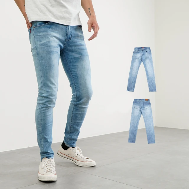 NoMorre 超彈力輕薄刷色直筒丹寧褲-淺藍色 歷史價格詳細信息