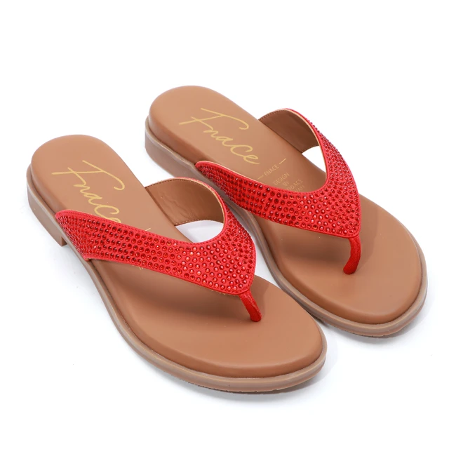 【FNACE】迷人耀眼時尚燙鑽夾腳拖鞋(綠色) 歷史價格詳細信息