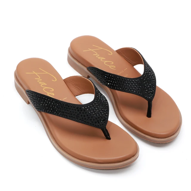 【FNACE】迷人耀眼時尚燙鑽夾腳拖鞋(綠色) 歷史價格詳細信息