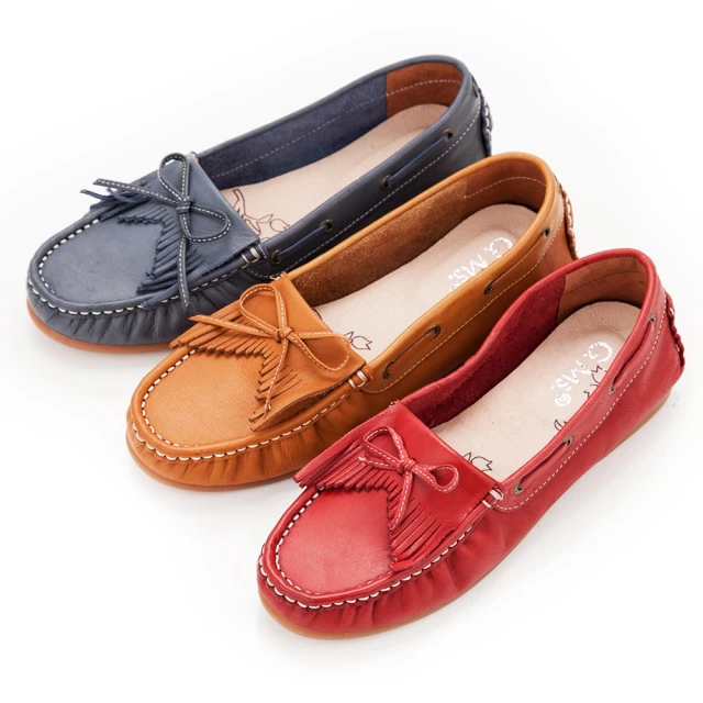 【G.Ms.】MIT系列-復古童趣牛皮免綁帶圓頭厚底休閒鞋(米x藍/米x咖) 歷史價格詳細信息