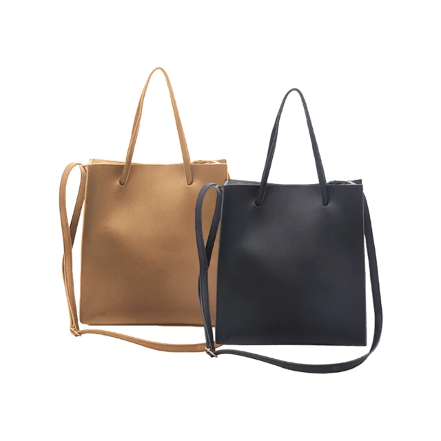 【女包】子母包 平皮拼接鱷魚紋皮革 三用包 手提肩背斜跨／黑色 歷史價格詳細信息