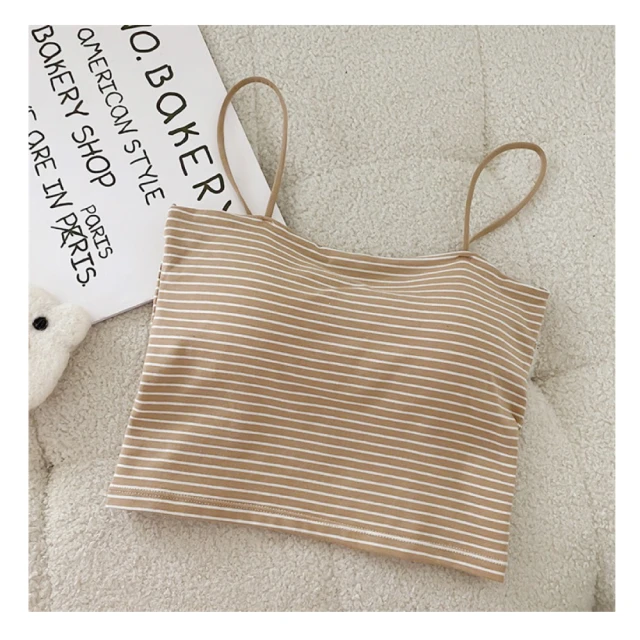 【illi】現貨 細肩帶平口短版彈性背心上衣 附胸墊短版造型上衣 價格比較,價格查詢,歷史價格詳細信息