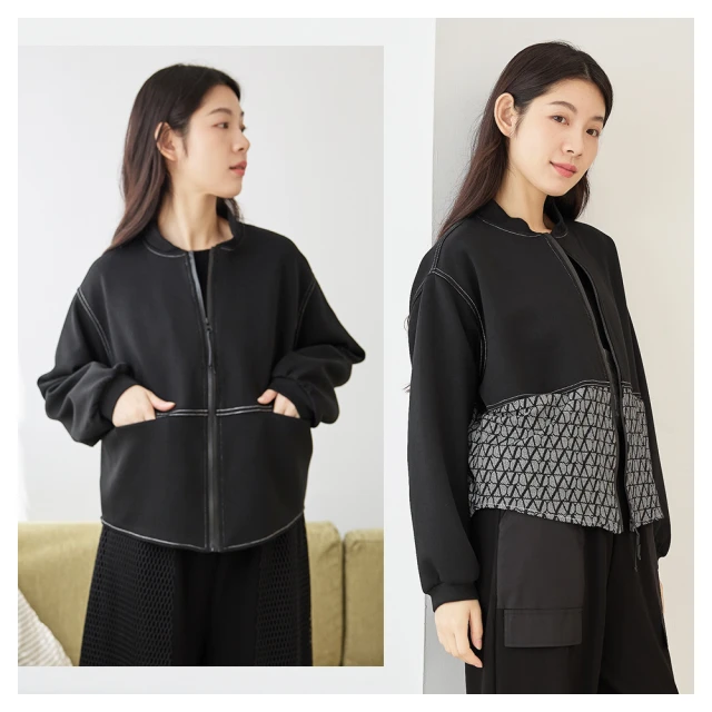 iNio 衣著美學 外套 現貨 棉質拼接 運動風 短版外套 CCW4509 歷史價格詳細信息