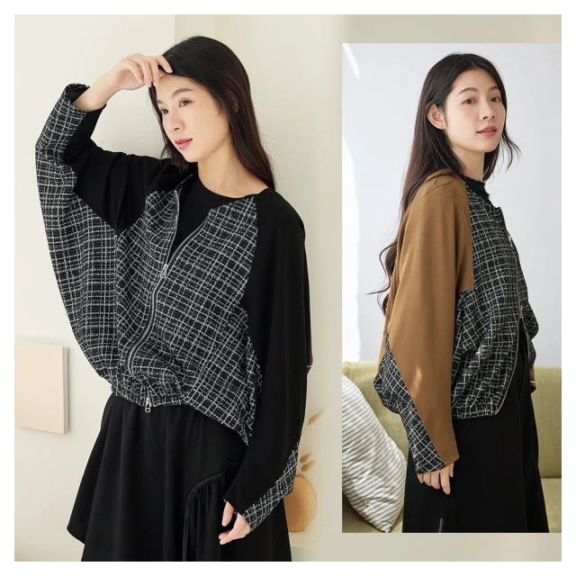 iNio 衣著美學 外套 現貨 棉質拼接 運動風 短版外套 CCW4509 歷史價格詳細信息