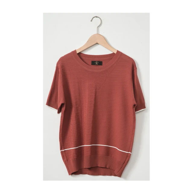 【玄太】圓領棉質造型下擺針織毛衣(藍) 歷史價格詳細信息