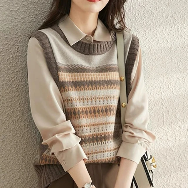 【JC Collection】氣質優雅簡約俐落單排釦百搭綿毛呢針織保暖外套背心(黑、灰) 歷史價格詳細信息