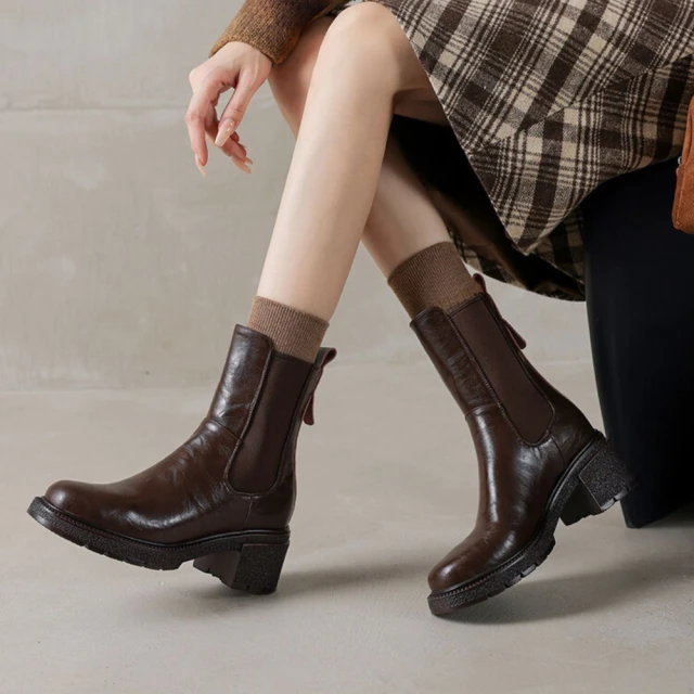 【WYPEX】現貨+預購 法式氣質高跟真皮短靴女鞋女靴 歷史價格詳細信息